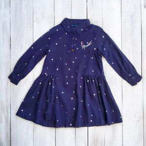 NWT Joules Amelia Navy Star Dress Size 11-12Y